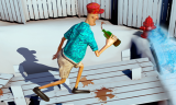 Drunk Man 3D background